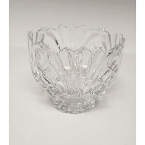 Imperial Lead Crystal Bowl Pineapple Crosshatch Meridian Bowl